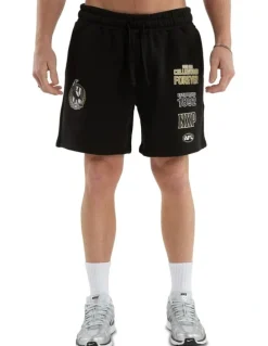 Nena & Pasadena AFL Collingwood Prime Trackshorts in Jet Black