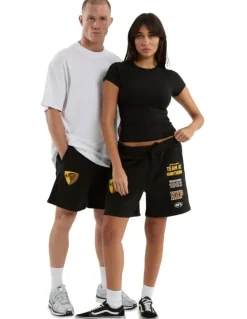 Nena & Pasadena AFL Hawthorn Prime Trackshorts in Jet Black