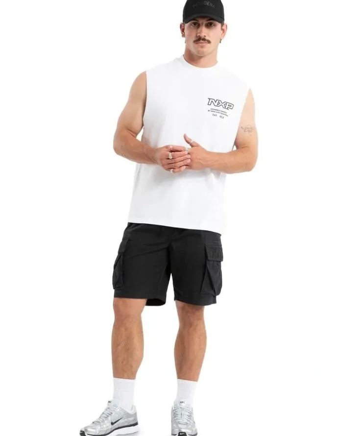 Nena & Pasadena Champion Raptor Muscle Tank in White