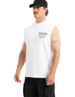 Nena & Pasadena Champion Raptor Muscle Tank in White