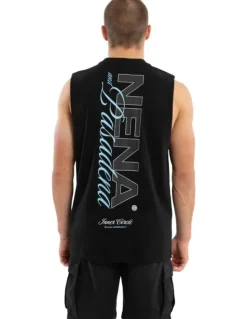 Nena & Pasadena Conclude Relaxed Muscle Tee in Black