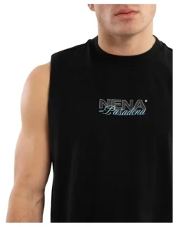 Nena & Pasadena Conclude Relaxed Muscle Tee in Black