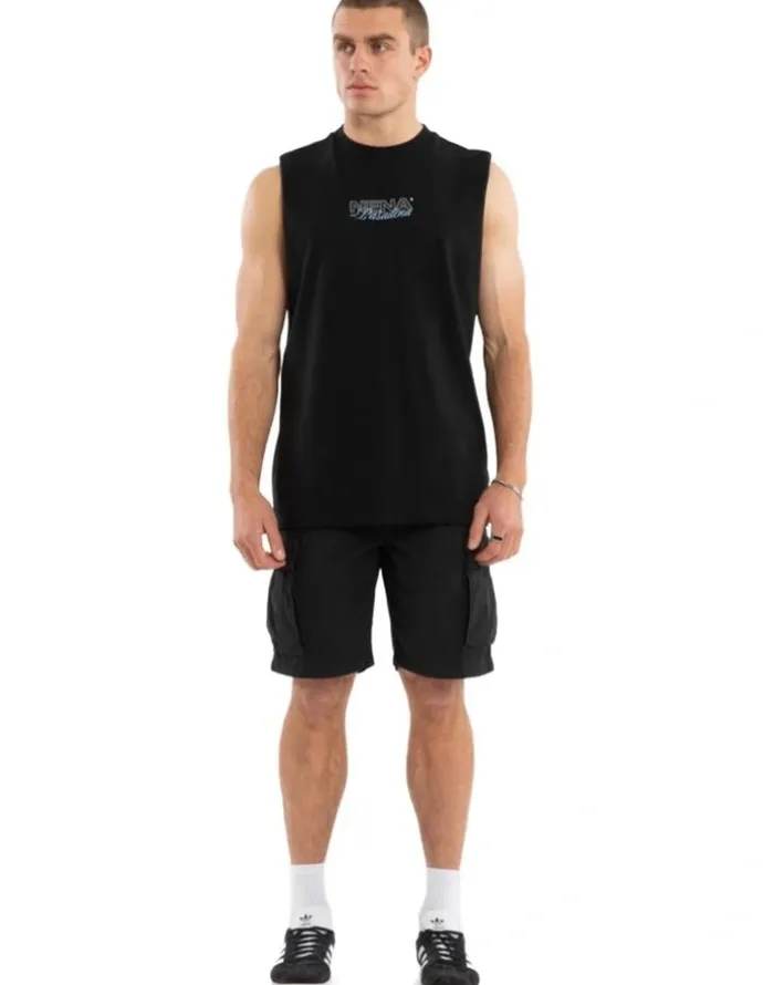 Nena & Pasadena Conclude Relaxed Muscle Tee in Black