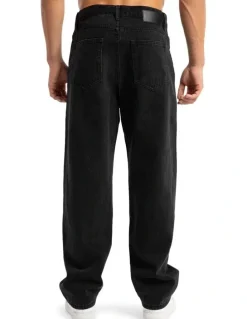 Nena & Pasadena Drive Athletic Baggy Jean in Blue