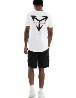 Nena & Pasadena Finest Dual Curved Tee in White