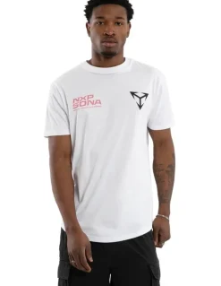 Nena & Pasadena Finest Dual Curved Tee in White