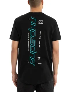 Nena & Pasadena Independent Dual Curved Tee in Black