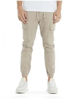 Nena & Pasadena Thundercat Jogger in Beige