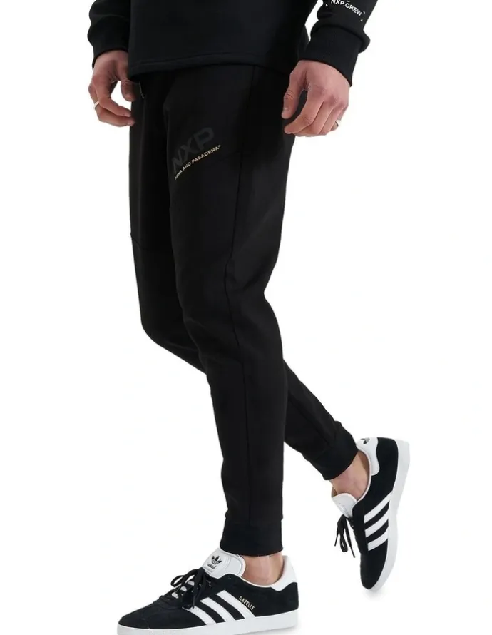 Nena & Pasadena Turret Slim Trackpant in Black