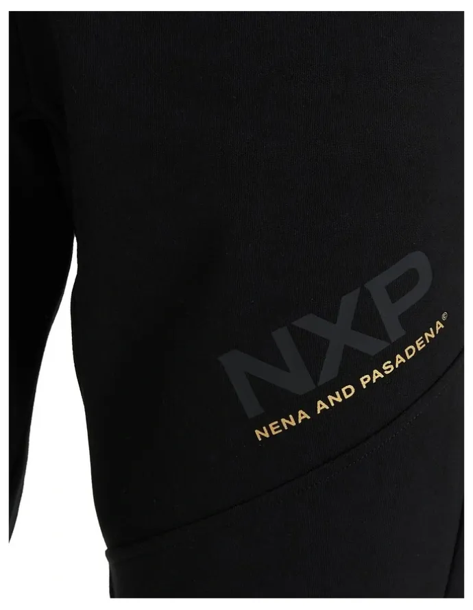 Nena & Pasadena Turret Slim Trackpant in Black