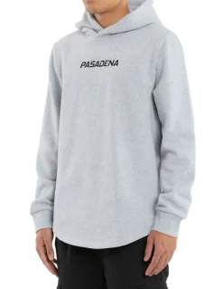 Nena & Pasadena Unbreakable Dual Curved Hoodie in Grey Marle