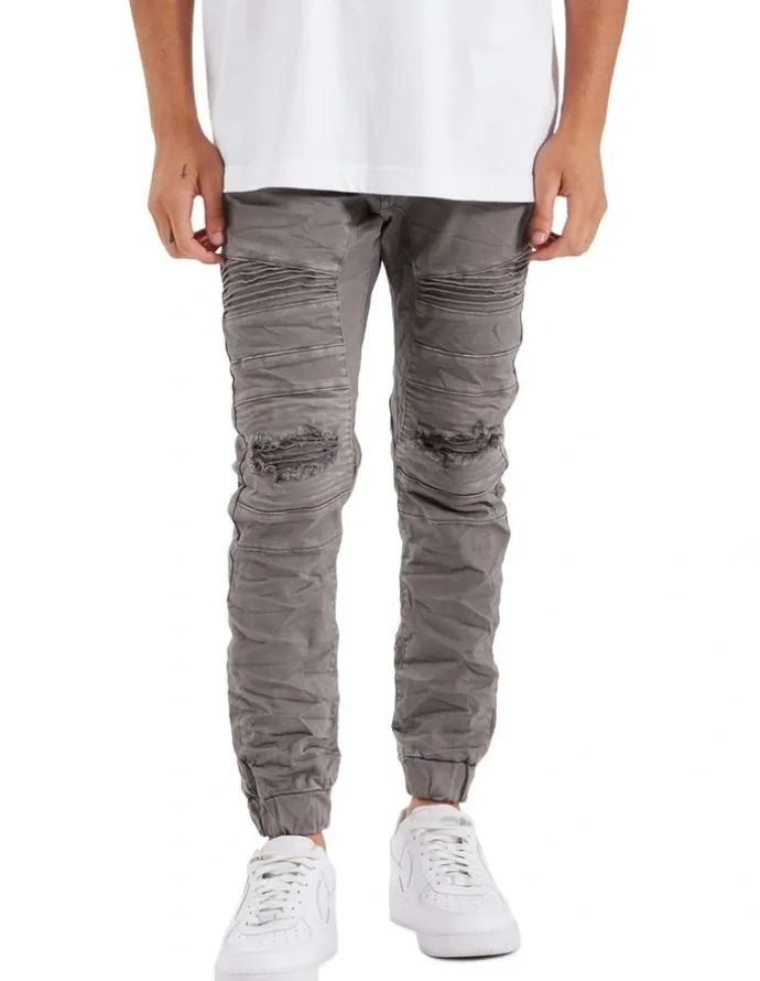 Nena & Pasadena Viper Denim Jogger in Volcano