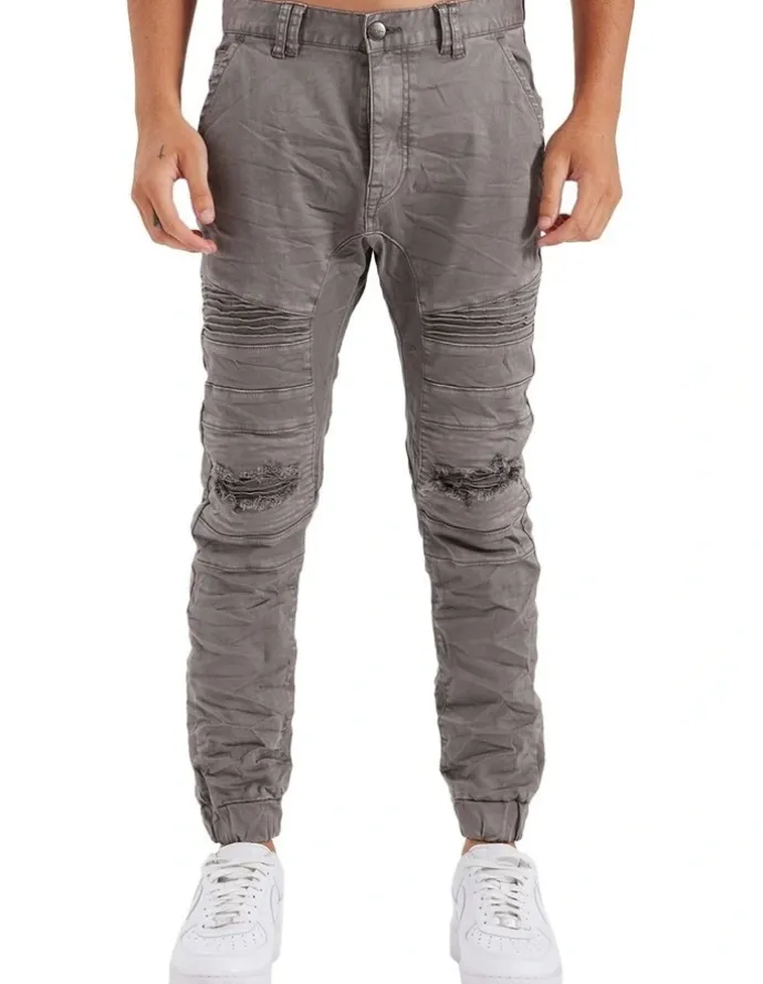 Nena & Pasadena Viper Denim Jogger in Volcano