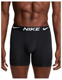 Nike Essential Micro Boxer Briefs 3 Pack in Black