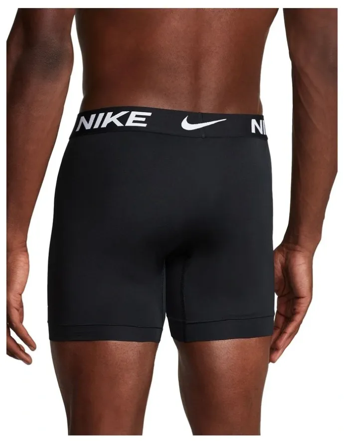 Nike Essential Micro Boxer Briefs 3 Pack in Black