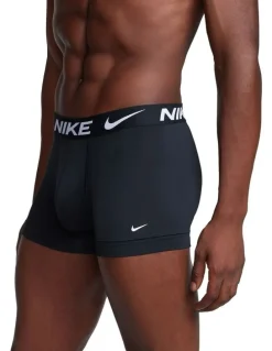 Nike Essential Micro Trunks 3 Pack in Black