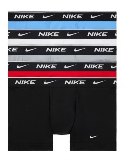 Nike Everyday Cotton Stretch Trunks 5 Pack in Multi