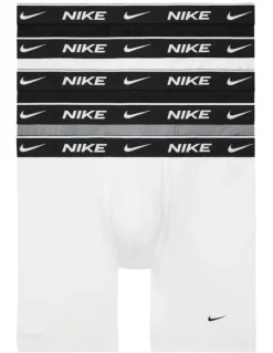 Nike Everyday Cotton Stretch Boxer Briefs 5 Pack in Multi