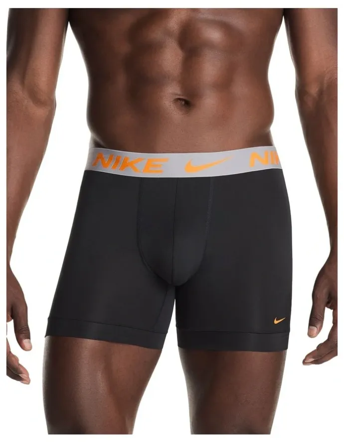 Nike Everyday Micro Boxer Briefs 3 Pack in Black