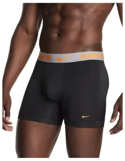 Nike Everyday Micro Boxer Briefs 3 Pack in Black