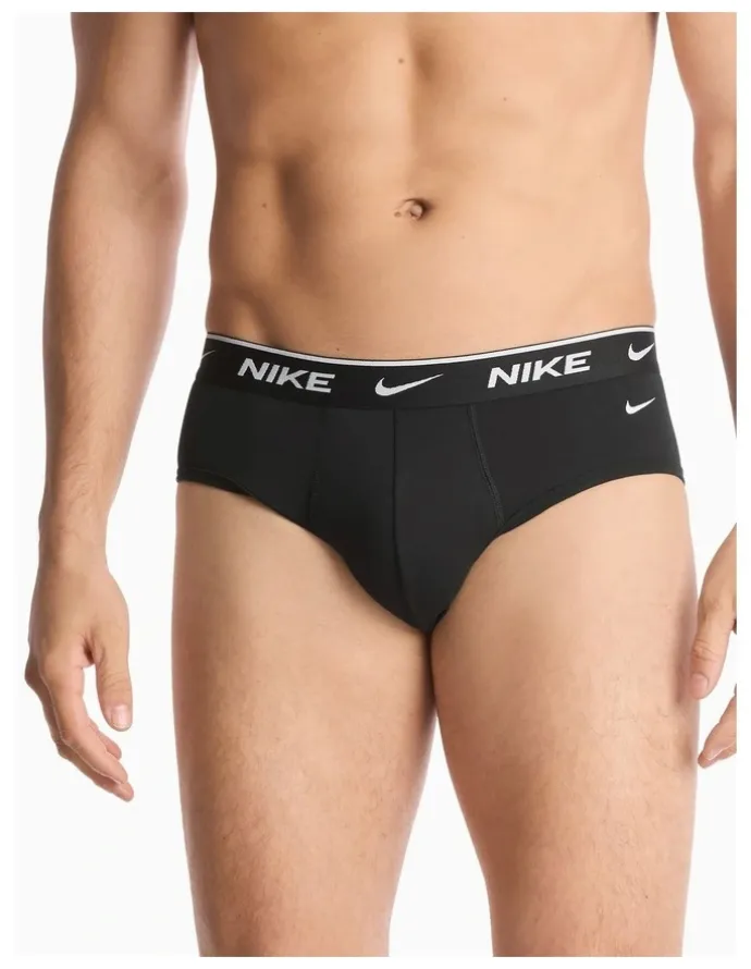 Nike Everyday Stretch Hip Briefs 3 Pack in Black