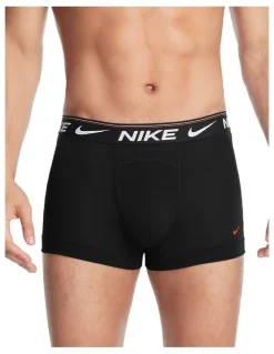 Nike Ultra Comfort Trunks 3 Pack in Black