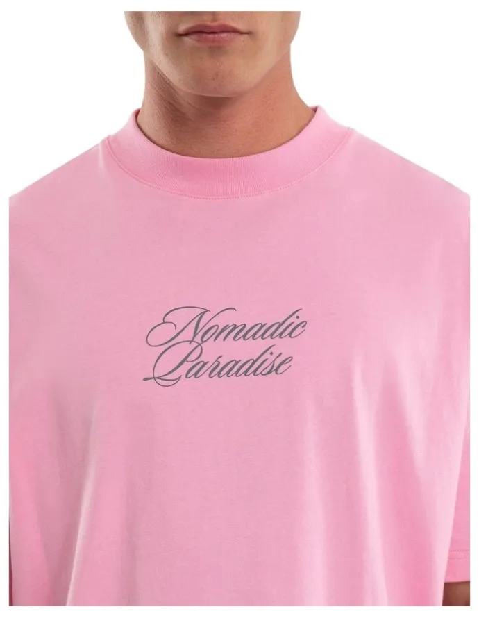 Nomadic Paradise Banksia Cropped Resort T-shirt in Pink