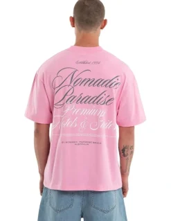 Nomadic Paradise Banksia Cropped Resort T-shirt in Pink