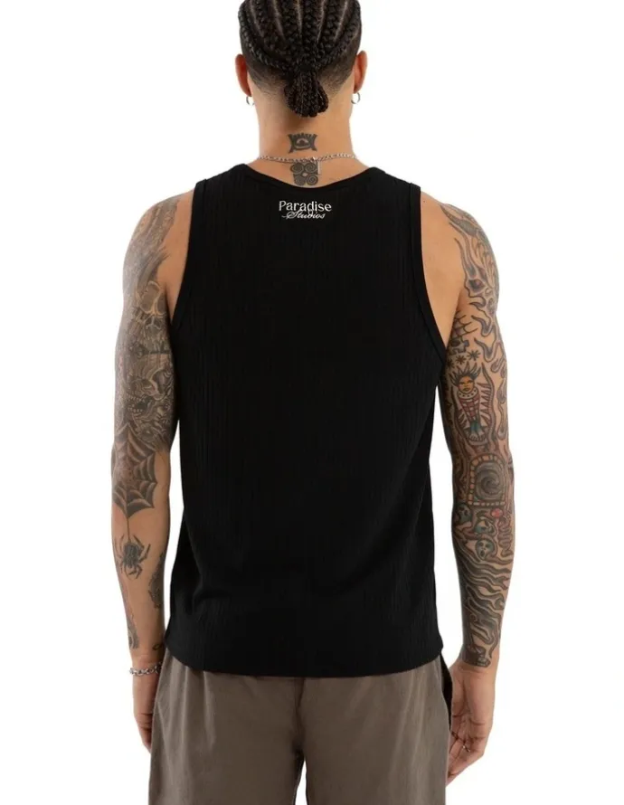 Nomadic Paradise Belongil Singlet in Black