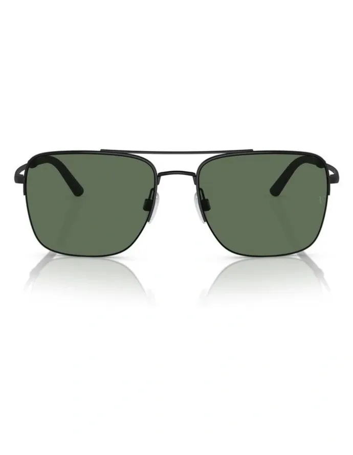 Oliver Peoples Oliver Peoples R-2 Metal Polarised Sunglasses in Black