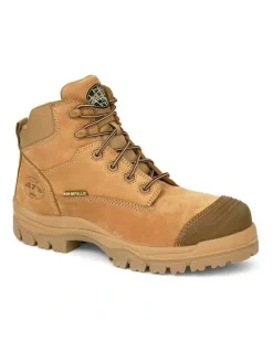 Oliver Zip Sided Composite Safety Toe AT 45650Z Work Boots 130mm in Stone