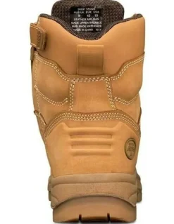 Oliver Zip Sided Safety Steel Toe AT 55332Z Work Boots 150mm in Wheat