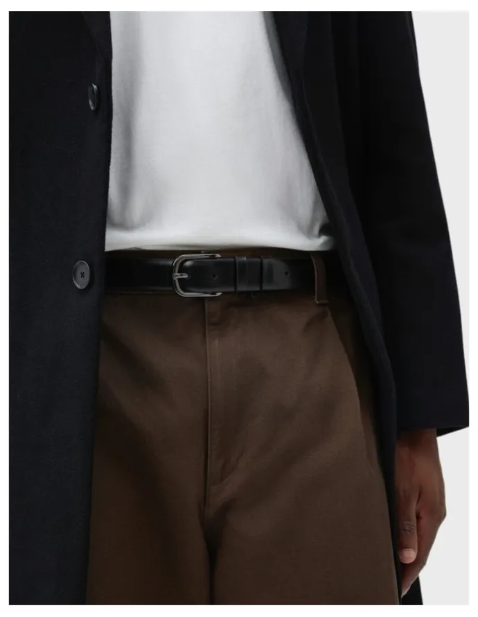 Oroton Axel 30Mm Belt in Black