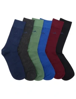 Oxford 6 Box Socks Set in Multi