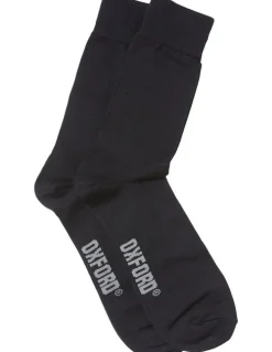 Oxford 2 Pack Premium Business Socks in Black