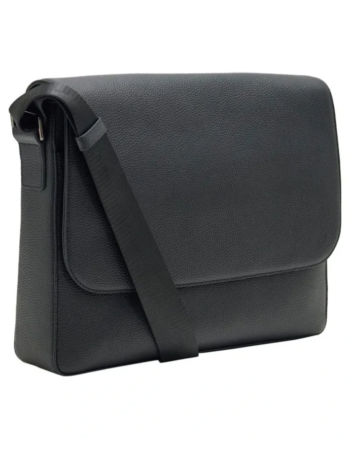 Oxford Atlas Satchel Bag in Black