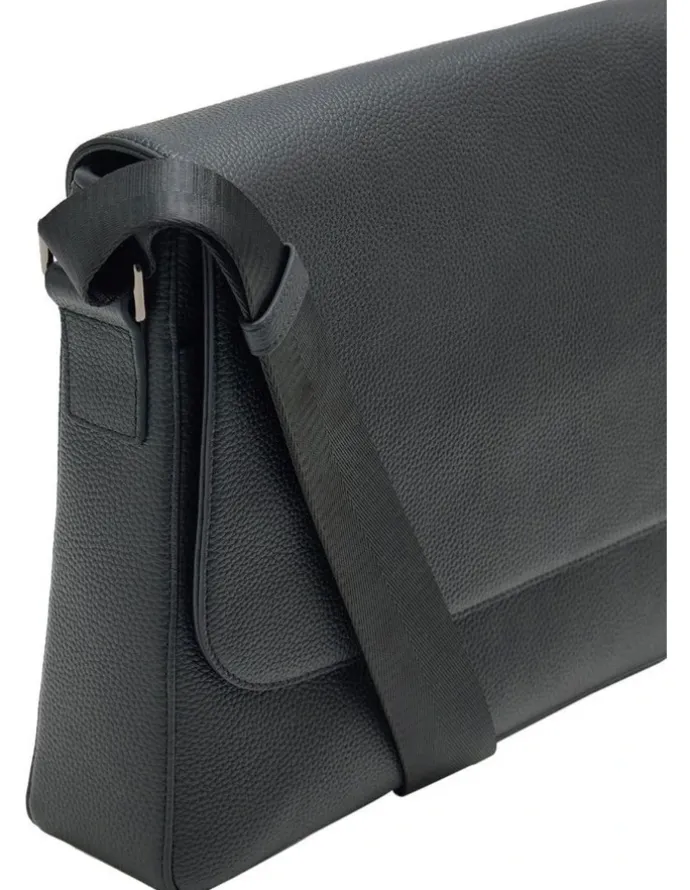 Oxford Atlas Satchel Bag in Black