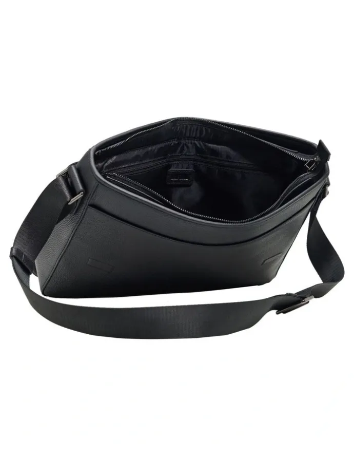 Oxford Atlas Satchel Bag in Black