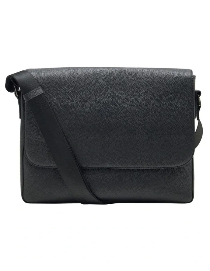 Oxford Atlas Satchel Bag in Black