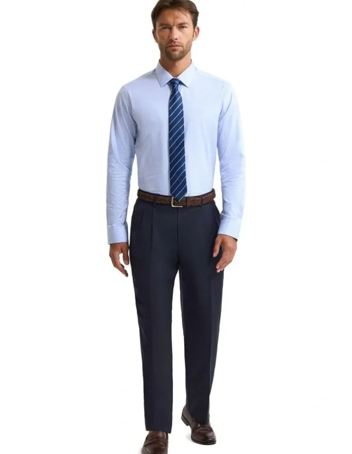 Oxford Beckton Slim Fit Luxury Shirt in Sky