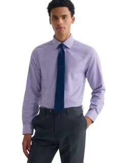 Oxford Beckton Slim Fit Shirt in Lilac
