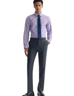 Oxford Beckton Slim Fit Shirt in Lilac