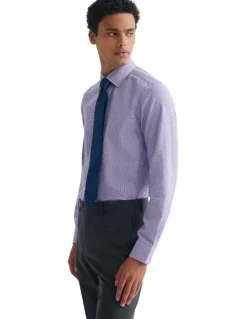 Oxford Beckton Slim Fit Shirt in Lilac