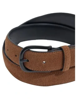 Oxford Bernard Urban Suede Belt in Chestnut