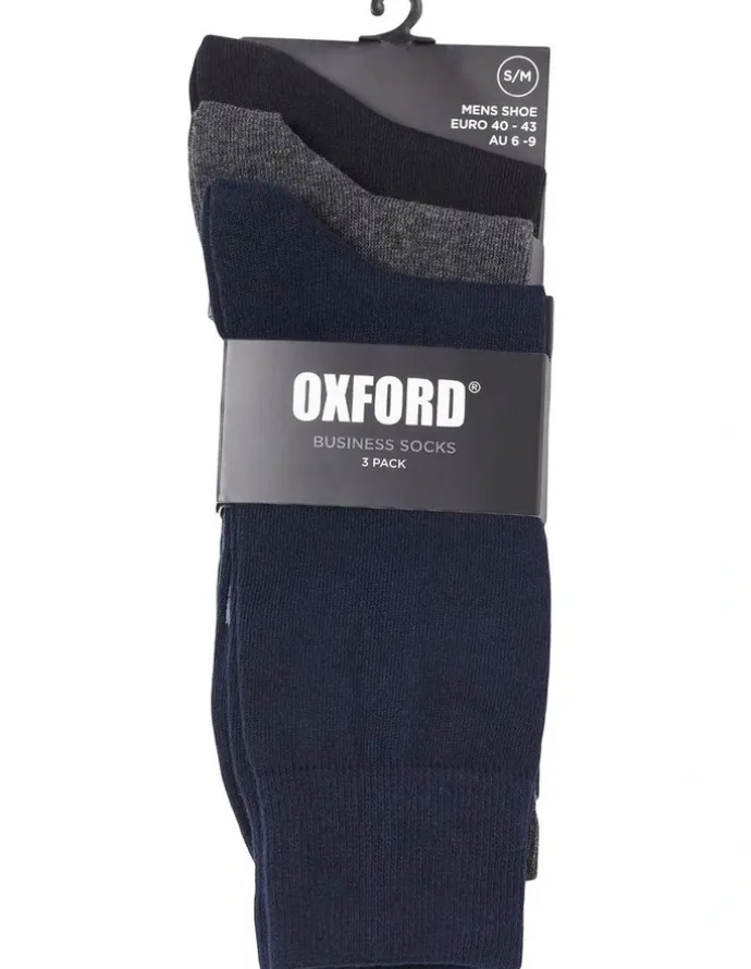 Oxford Business Socks 3 Pack in Multi Colour