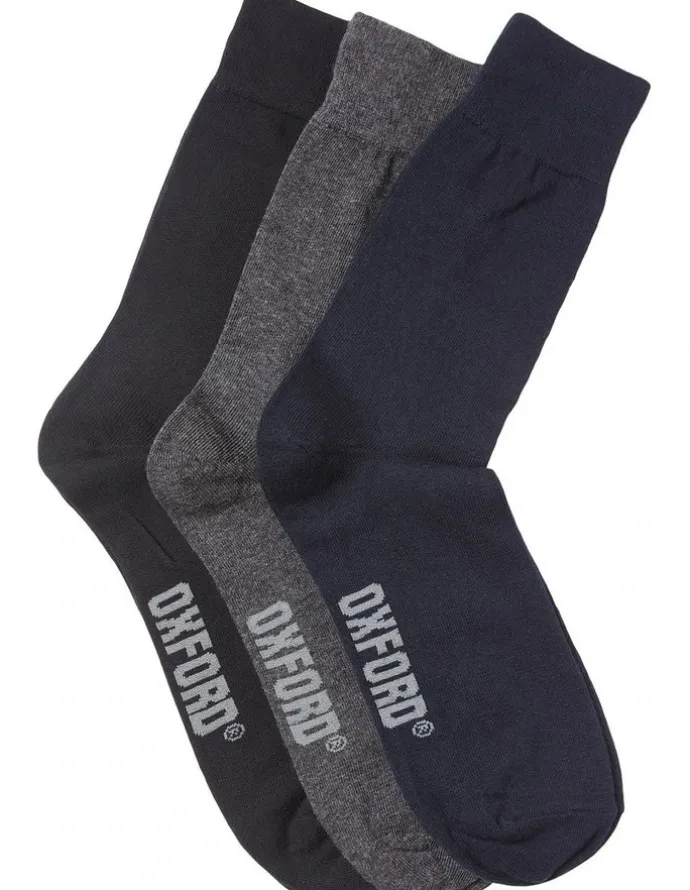 Oxford Business Socks 3 Pack in Multi Colour