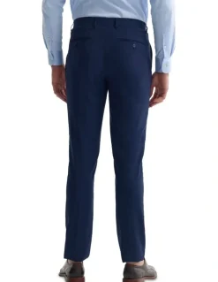 Oxford Byron Comfort Line Wool Suit Trousers in Navy