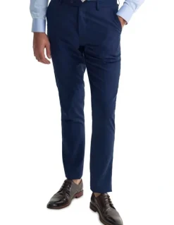 Oxford Byron Comfort Line Wool Suit Trousers in Navy