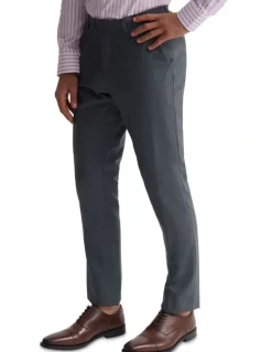 Oxford Byron Wool Suit Trousers in Grey