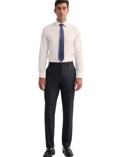 Oxford Byron Wool Suit Trousers in Charcoal